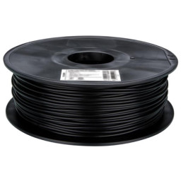 Filamento 3D Premium PLA 3mm color negro 1kg. Poly-Lactic Acid (PLA) alta calidad