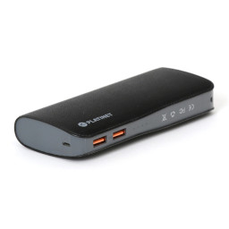 Powerbank PLATINET 15.000mAh Cuero Negro 2XUSB, 5V/9V/2A, 12V/1.5V Quick Charge 3.0