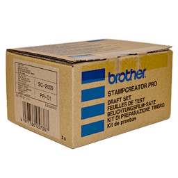 BROTHER sellos kit SC2000 (draft set) 150 fotolitos +cinta térmica + 9 limpiadores