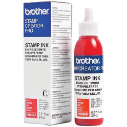 BROTHER STAMP INK CREATOR PRO -tinta roja 20cc para máquina de sellos SC2000