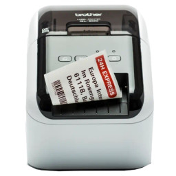 Impr.etiq.BROTHER QL-800 térmica dir. 62mm 93et/min USB rojo/negro