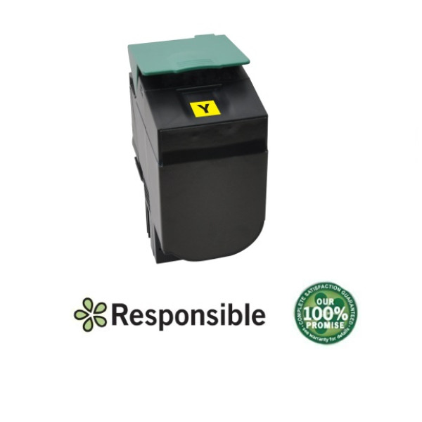 Toner RESPONSIBLE: LEXMARK C540 C543 C544 X543 amarillo 2.000p. (C540H1YG) (C540YR)