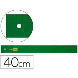 Regla plástico LIDERPAPEL acrílico verde 40cm 
