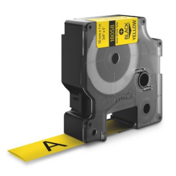 C. 19mm DYMO Rhino Industrial Black on Yellow 1,5m. Heat-Shrink tube (tubo retráctil) (18058)