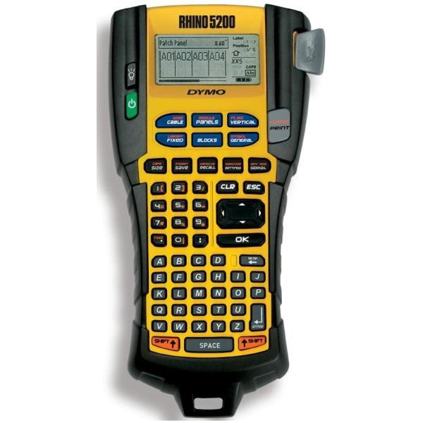 Rotuladora DYMO Rhino 5200 tecl.QWERTY, c/barras, etiq.IND 6,35/10/12/19mm