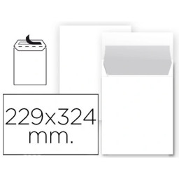 (25) Bolsas LIDERPAPEL 229x324mm offset blanco nº8, 90-120gr A4/folio