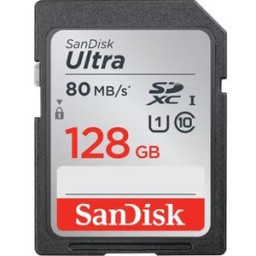 Tarjeta SDHC SANDISK Ultra 128GB UHS-I U1 Class10  80MB/s