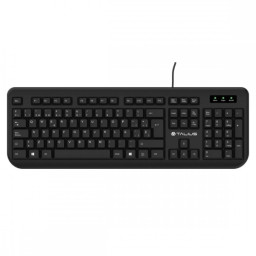 Teclado TALIUS 502 Advance black USB español, formas redondeadas, con cable USB