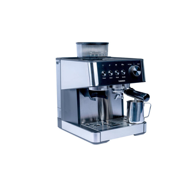 Tornado cafetera semiautomática TCM-5431-GS café en grano o molido, 2.3L, vaporizador