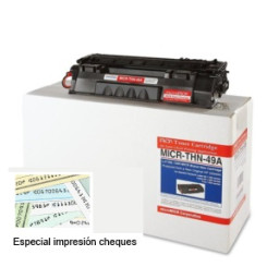Toner microMICR HP 1160 1320 2.500p. (Q5949A) para impresión de cheques
