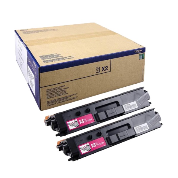 (2) Toner BROTHER HLL8350 MFCL8550 magenta 2x6.000p.  2-PACK