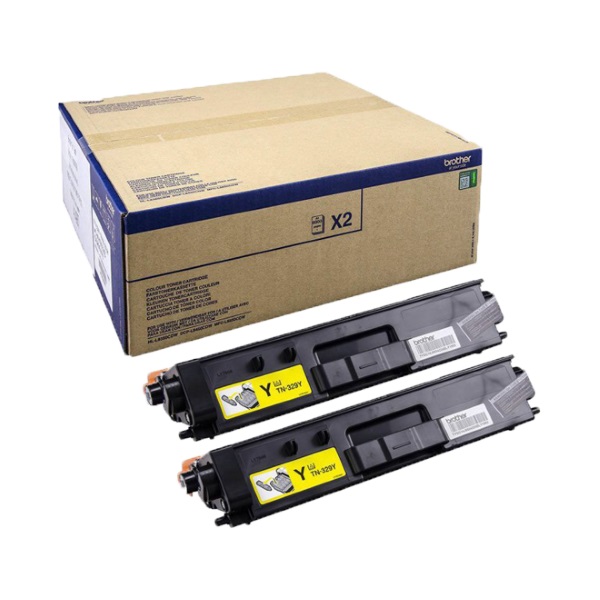 (2) Toner BROTHER HLL8350 MFCL8550 amarillo MFCL8850 2x6.000p.  2-PACK