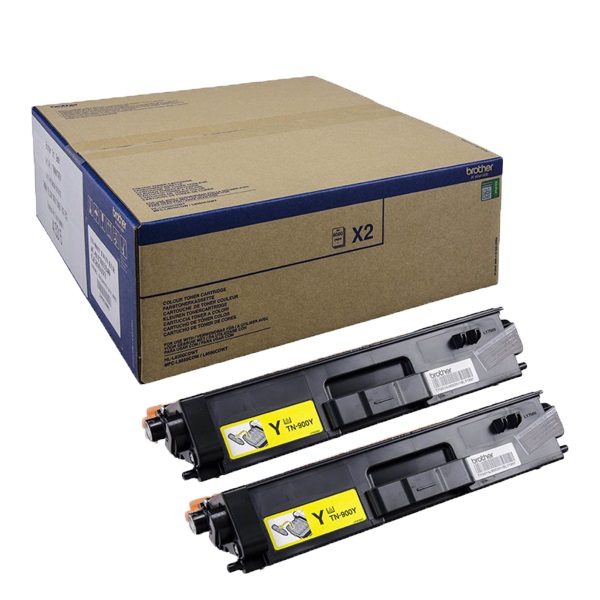 (2) Toner BROTHER HLL9200 HLL9300 MFCL9550 amarill 2x6.000p.  2-PACK
