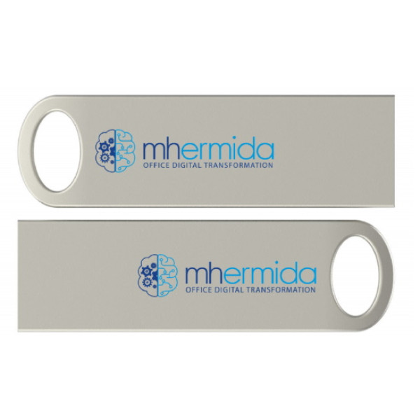 Memoria con logotipo USB FOCUS 8GB Plata USB 2.0