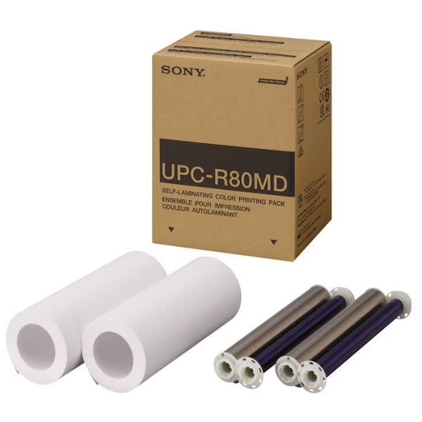 Kit impresión SONY 2 cart.tinta +2 rollos papel A4 para impr.UP-DR80MD