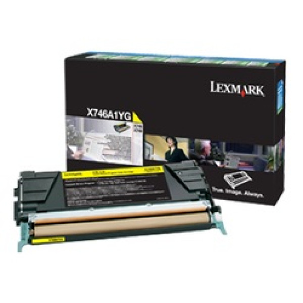 Toner LEXMARK X746 X748 amarillo 7.000p.
