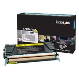 Toner LEXMARK X748 amarillo 10.000p.