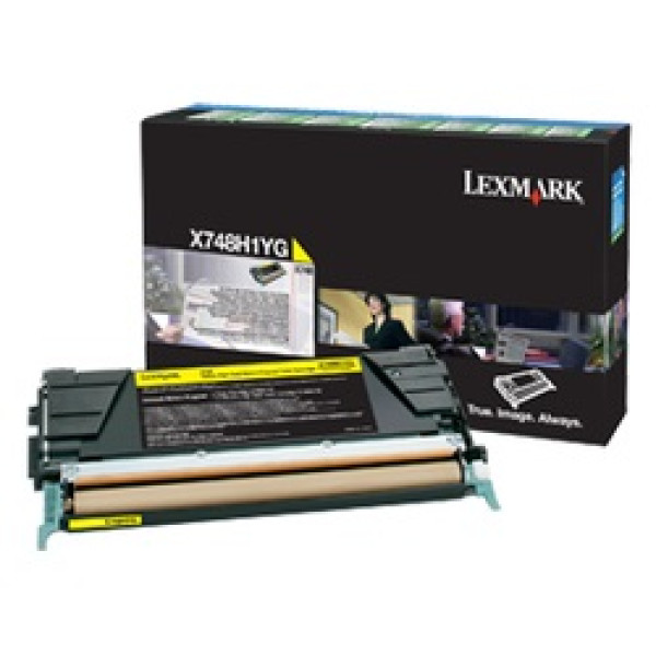 Toner LEXMARK X748 amarillo 10.000p.