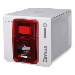 Impr.tarj.ID EVOLIS Zenius Expert Fire Red Simplex USB/Ethernet codif.contactless Springcard