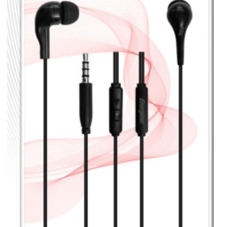 EARPHONES CIA6 1 BUTTON BK