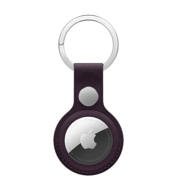 AIRTAG FINEWOVEN KEY RING BLACKBERR