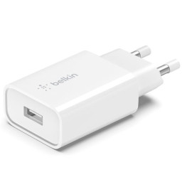 SINGLE USB-A CHARGER 18W QC3 WHT