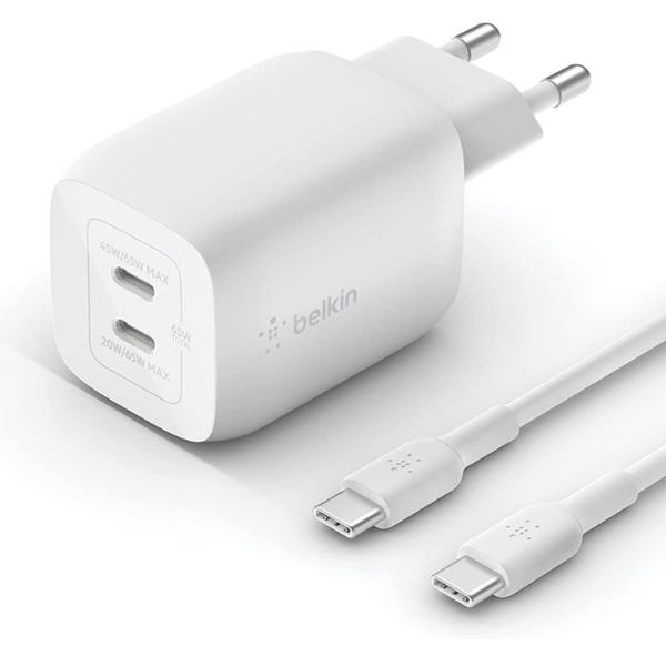 65W PPS DUAL USB-C GAN 2M C-C 100W