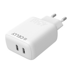 TRAVEL CHARGER 2 USB-C 45W