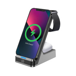 CARGADOR INALAMBRICO 3EN1 15W