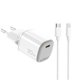 CARGADOR GAN 1C 20W+ C A LIGHT CABL