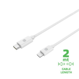 CABLE USBC-LIGHTNING 2M WH 60W