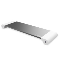 SOPORTE MONITOR CON 4 USB BLANCO