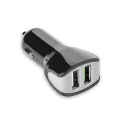 CARGADOR COCHE 2USB 3 4A