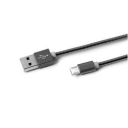CABLE USBA-MICROUSB PLATEADO 12W
