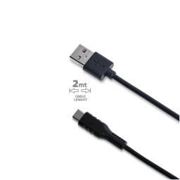 CABLE USBA-USBC 2M BK 15W