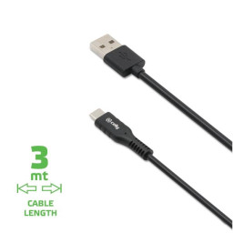 CABLE USBA-USBC 3M BK 15W