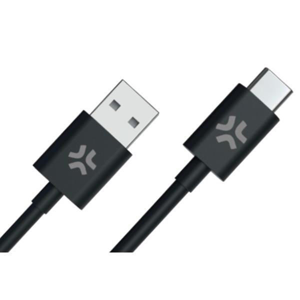 CABLE USBA-USBC 2M BK 12W - BASIC