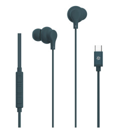 AURICULARES CABLE USB-C AZUL