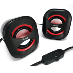 MINI USB SPEAKER, BLACK + RED