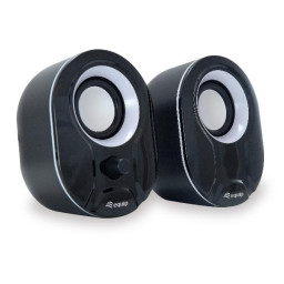 STEREO 2.0 SPEAKER, BLACK + WHITE