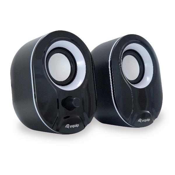 STEREO 2.0 SPEAKER, BLACK + WHITE