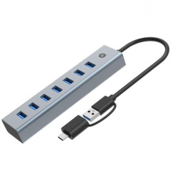 7-PORT USB 3.0 HUB 5GBPS, USB-A X 7