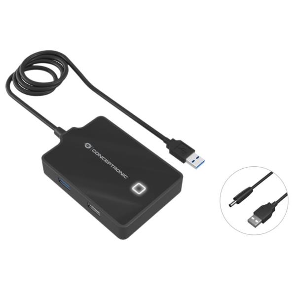 HUBBIES 4-PORT USB 3.0/2.0