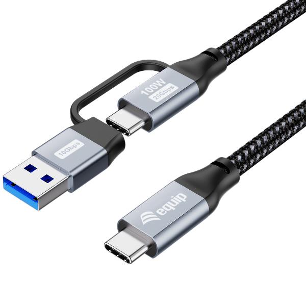 2 IN 1 USB 3.2 GEN 2X2 C TO C/A CAB