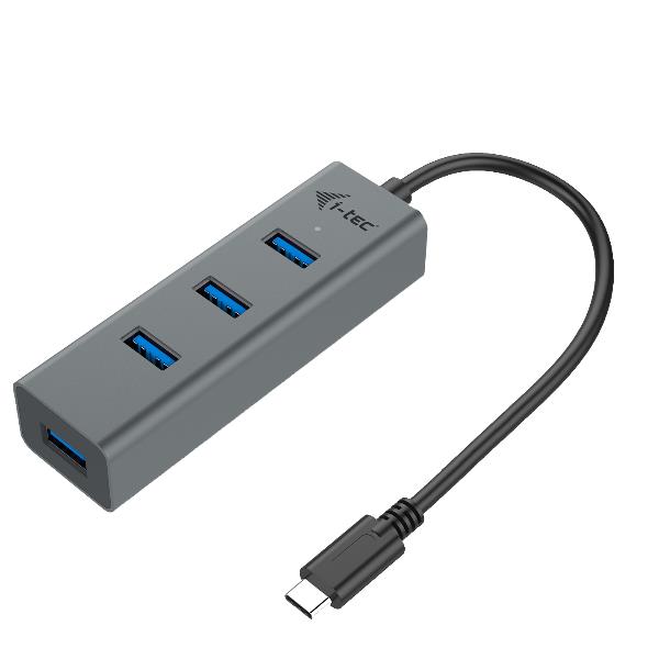 USB-C HUB CON 4 PUERTOS USB 3.0 CON