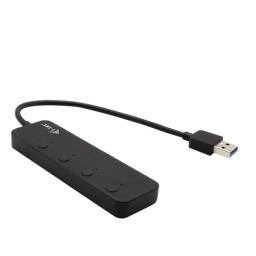 USB 3.0 METAL HUB 4 PORT WITH INDIV