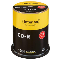 CD-R 700 MB/80 MIN 52X CAJA 100U