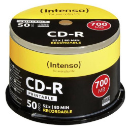 CD-R 700 MB/80 MIN 52X CAJA 50U IMP