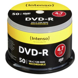 DVD-R 4,7 GB VELOCIDAD 16X CAJA 50U