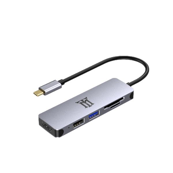 HUB TIPO C 3.1 HDMI 4K ALUMINIUM